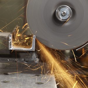 Slitting Discs in use cutting stainless steel
